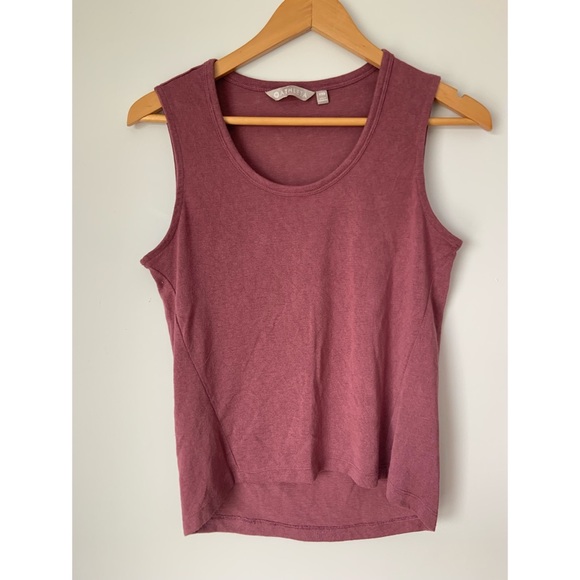 Athleta tank top high low size XXS color tawny rose - Picture 1 of 4
